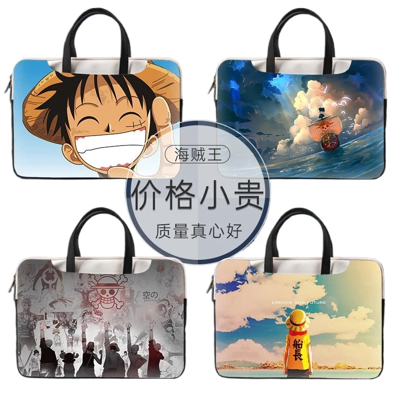 

One Piece Luffy Zoro Notebook Laptop Bag Can Be Worn on One Shoulder As A Suitcase 12/13/14/15/16 Inches Anime Cartoon Universal