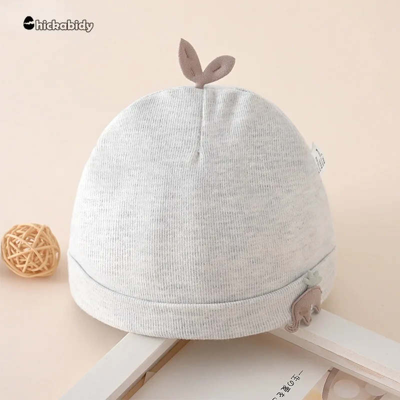 0-6 Months Baby Hats Newborn Beanie Winter Warm Thicker Cotton Soft Elastic Baby Cap for Girls Boys Infant Bonnet Accessories