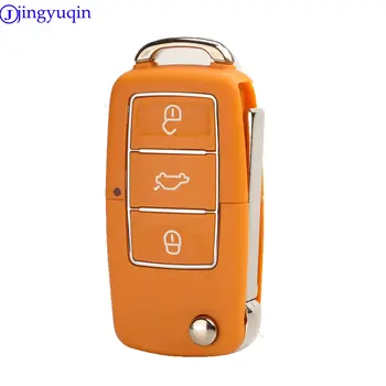 jingyuqin 適用於大眾高爾夫、帕薩特、Polo、捷達、途安、寶來、夏朗的遙控折疊汽車鑰匙殼 10 最佳銷售 福斯高爾夫 - №9