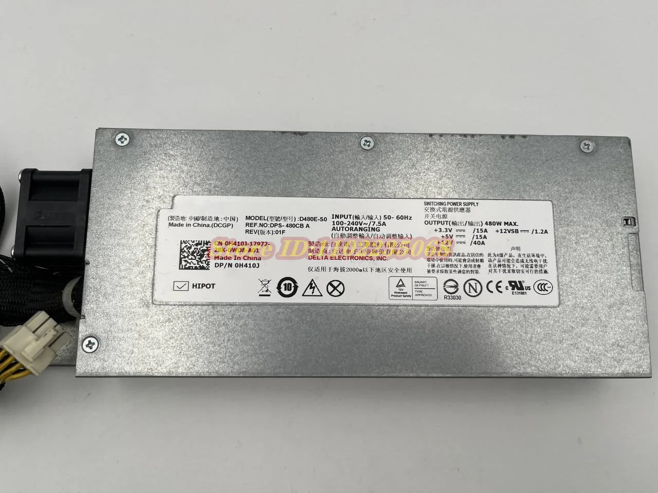 D480E-S0 DPS-480CB A UNTUK DELL R410 R415 Server Power Supply MAX480W