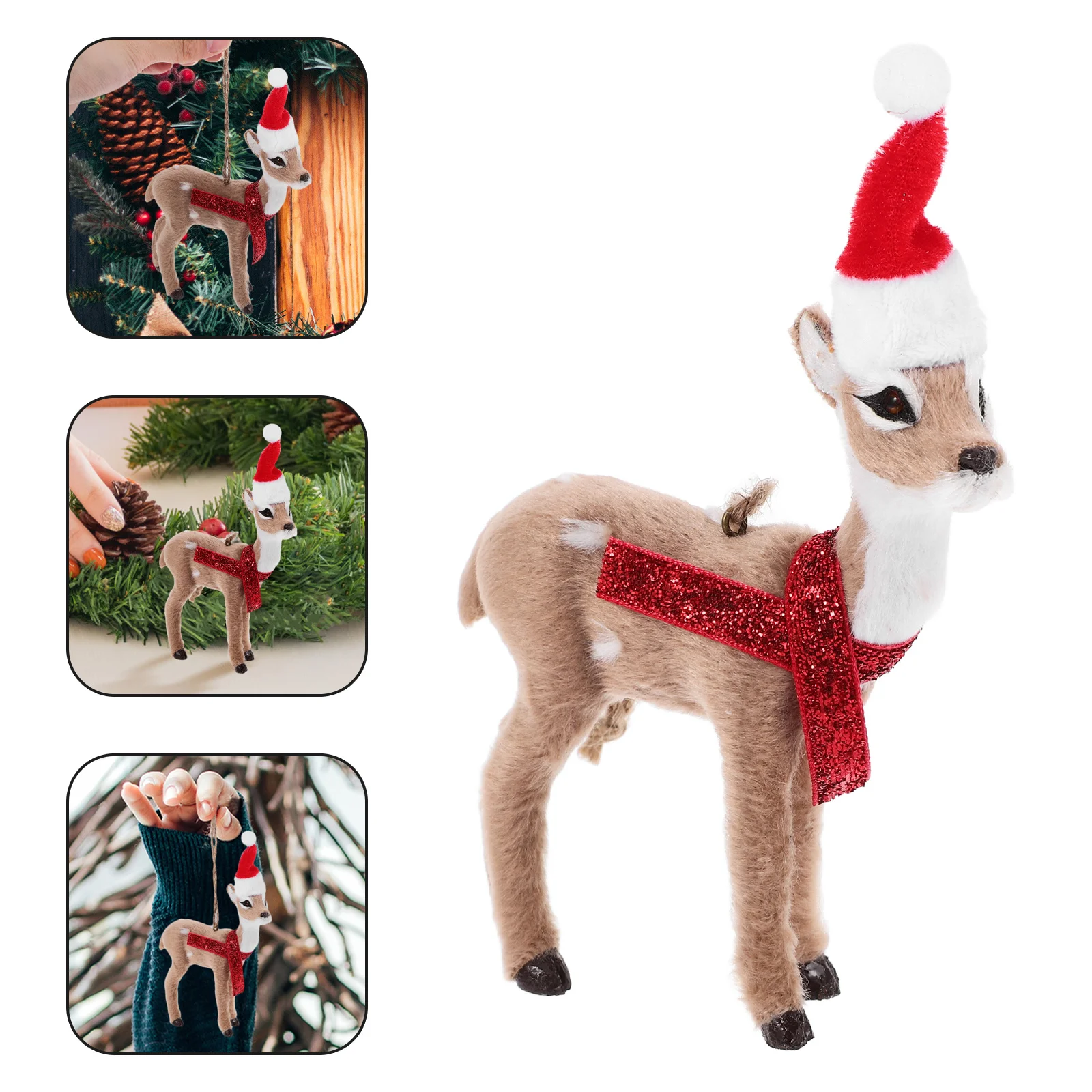 

Elk Pendant Safe Material Christmas Tree Decoration Xmas Party Hanging Decors Christmas Tree Decorations Xmas Party Decorations