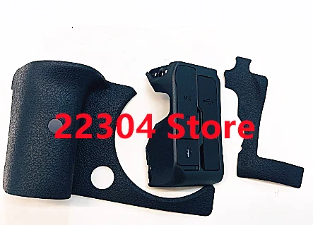 A Set of 3PCS New Body grip rubber (Handle+Thumb) repair parts For Canon EOS R6 SLR