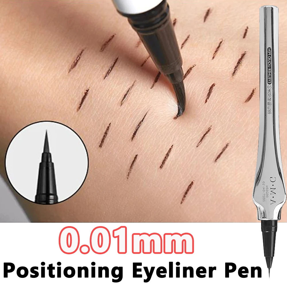 Penna per Eyeliner di posizionamento da 0.01mm fodera per occhi liquida ultrasottile impermeabile a lunga durata a prova di sbavature per ciglia inferiori trucco per occhi di bellezza