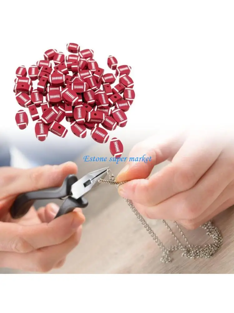 

090b 200pcs Football Design мягкие глиня