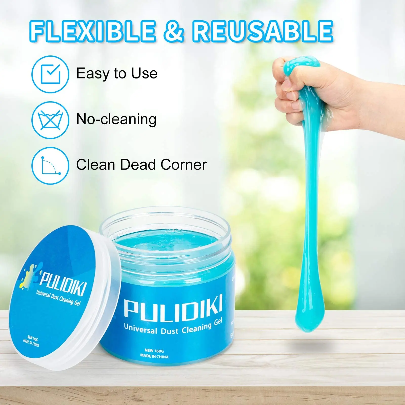 Car Cleaning Gel Slime Magic Mud Automobile Air Vent Computer Keyboard Dirt Dust Remover Gel Car Wash Interior Cleaning Tool image 6