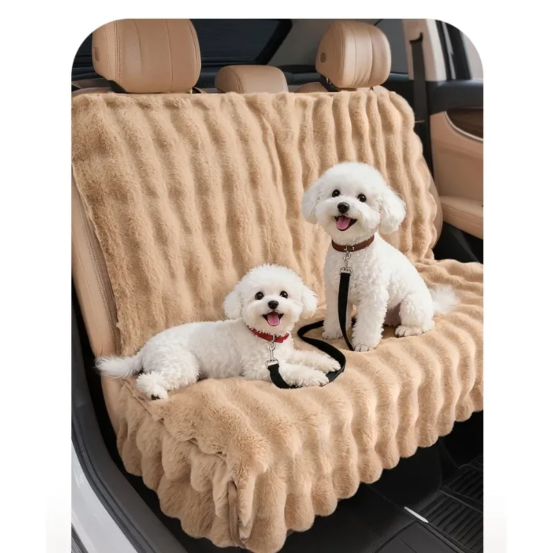 

Pet car pad, winter warm dog car back seat pet pad