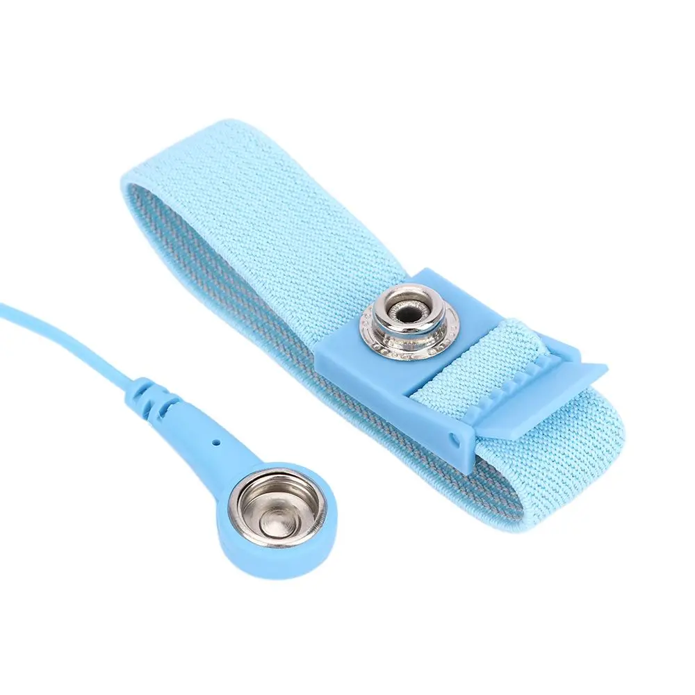 ESD Electrostatic Adjustable Cable Reusable Wire Strap Hand Wrist Band with Grounding Wrist Anti Static Bracelet