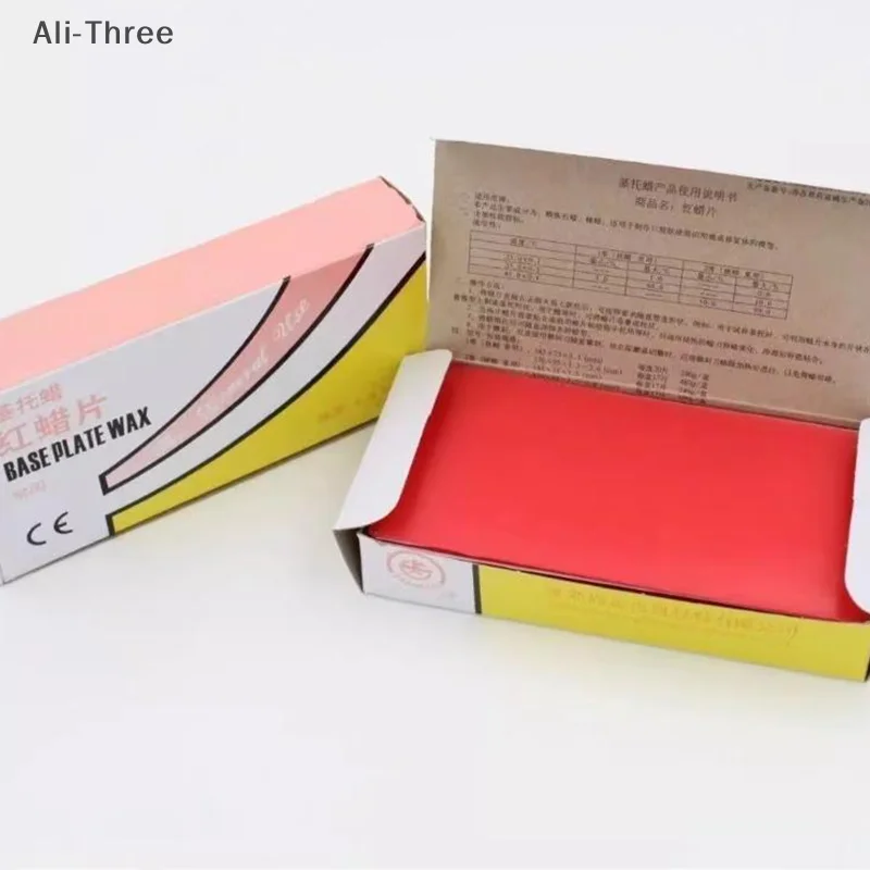 15Pcs/box Dental Lab Base Plate Soft Hard Red Dental Wax Sheets Dental Supply Teaching Model Dentistry Auxiliary Material