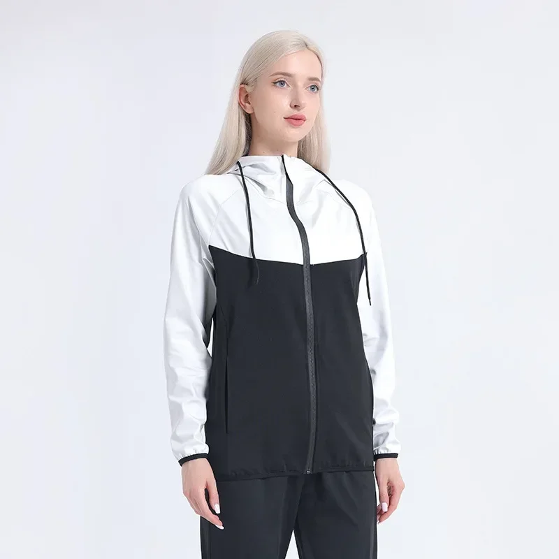 Couple Sauna Suit Gym Clothing Set Men Full Body Sweating Weight Loss Sportswear Women Boxing Training Running Fitness Tracksuit