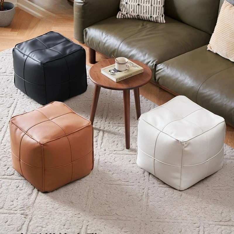 Piano Upholstered Foot Stool Nordic Elegant Lounge Office Foot Stool Dressing Tble Shoemaker Marche Pied Pliable Hotel Furniture
