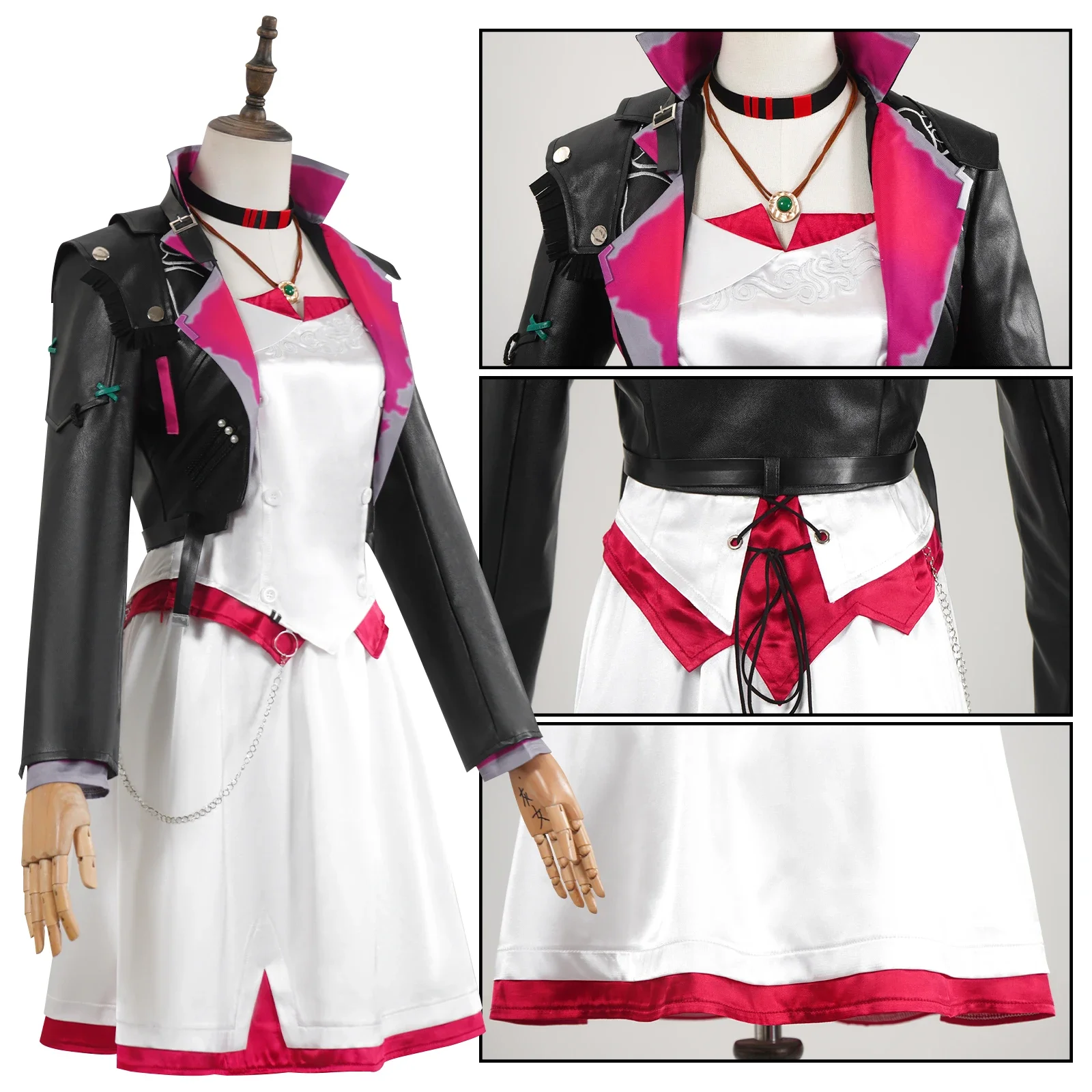 Jinx Cosplay Collab Serie: Spiel LOL Arcane S2 Powder Jinx Cosplay Kostüm AU Party Tanzkleid Halloween Kostüm Coscos