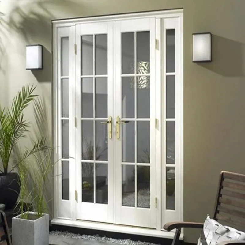 Exterior Aluminium Glass Double Entry Casement French Doors