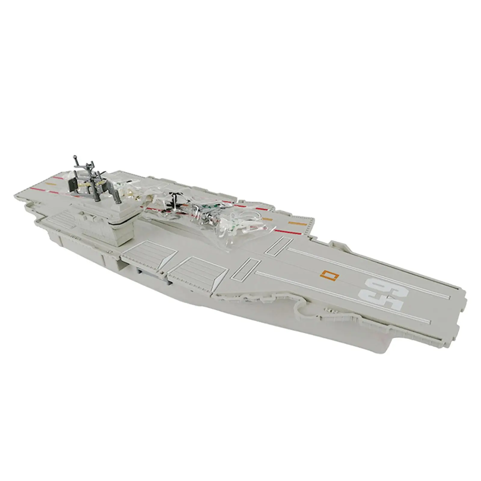 1pc 1:730 Nimitz Class Aircraft Carrier Model with 6 Airplane Landing Kids Military Ship Toy Gifts Office Decor