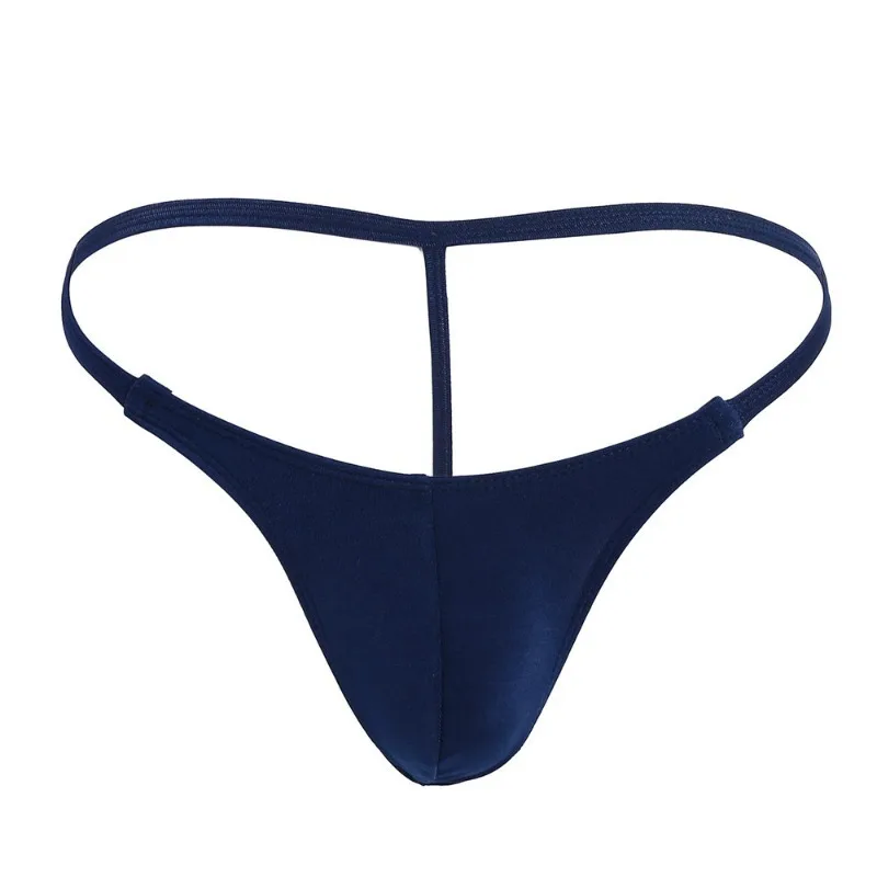 12 Color Low Rise G String Men's Sexy Underwear T-back Thongs Bulge Pouch Underpants Man Soft Seamless Panties Bikini Briefs