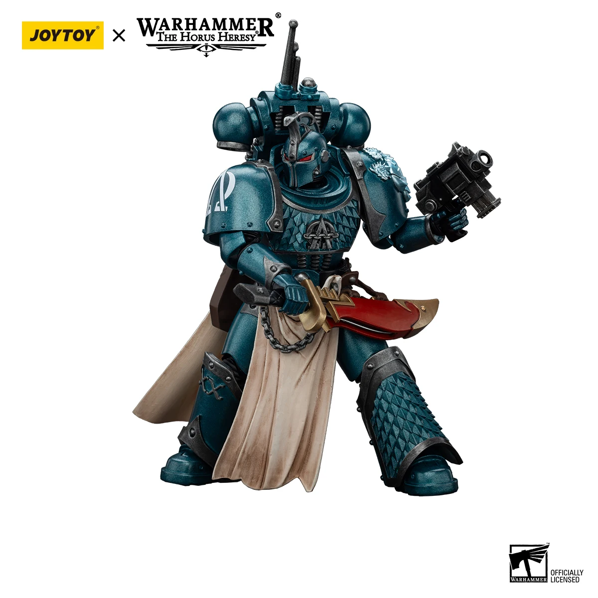 JOYTOY Warhammer 40K 1/18 Figurka Akcji Legion Alfa Legion Praetor z Mieczem Mocy Figurki Anime Kolekcja Zabawek