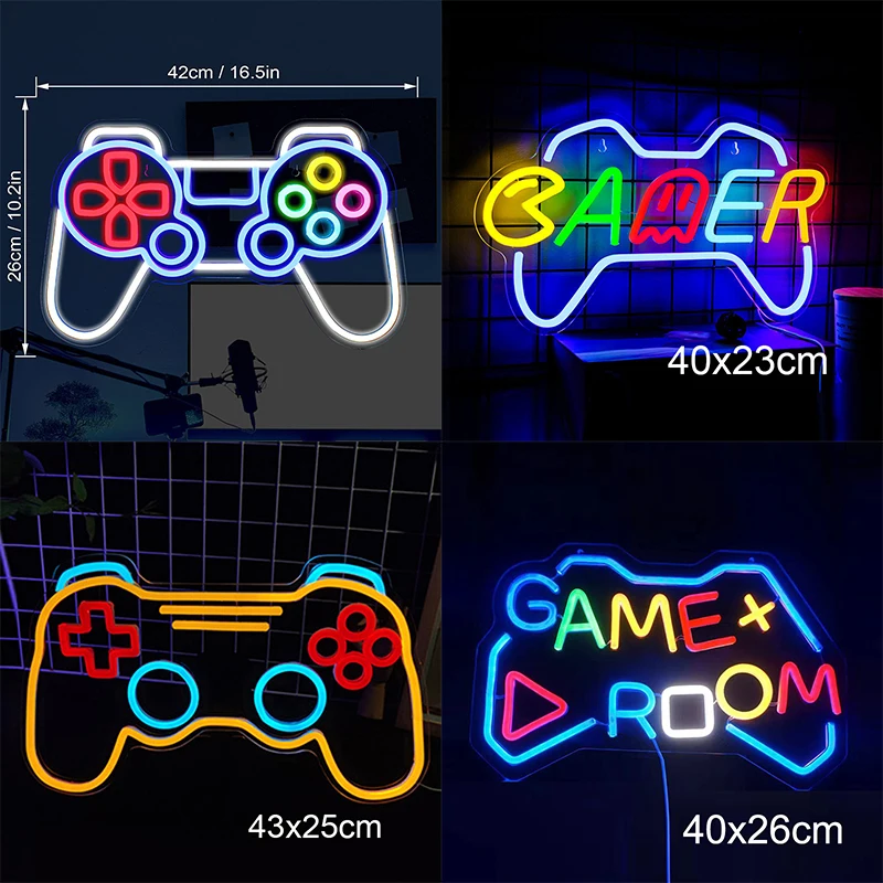 Game Led Neon Sign Light Custom Gaming Room Gamer Neon Decoration Lamp for Led Icons Bedroom Party Shop Internet Cafes Gift