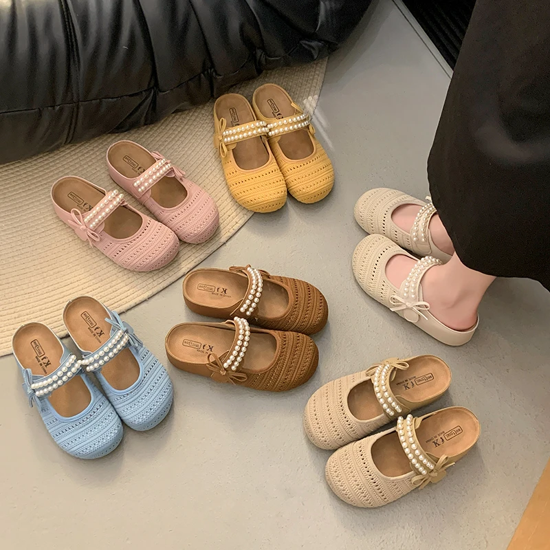 

Женские сандалии без шнуровки с открытым носком, дышащая летняя уличная одежда, дизайнерские тапочки на высоком каблуке с вырезами Женская Обувь