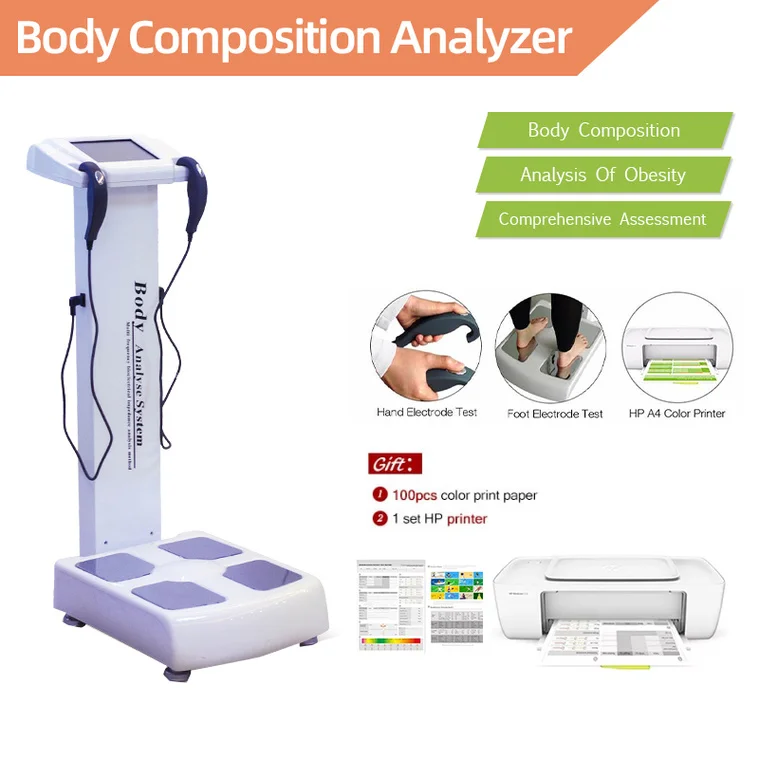 2021 Body Fat Analyzer Composite And Muscle With Bioimpedance Machine Printer Bioelectrical Impedance Analysis Free Taxes