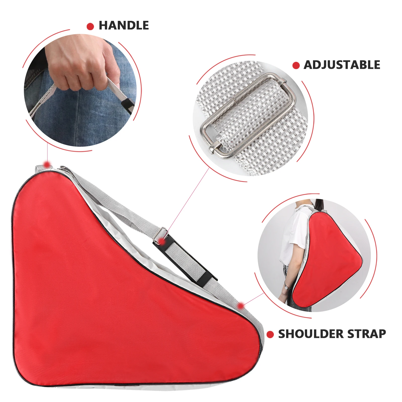 스케이트 가방 가방 아이스 스케이트 어린이 롤러 스케이트 보드 헤비 롤러 스케이트 가방 듀티 내구성 스토리지 스포츠 도구 간편한 청소