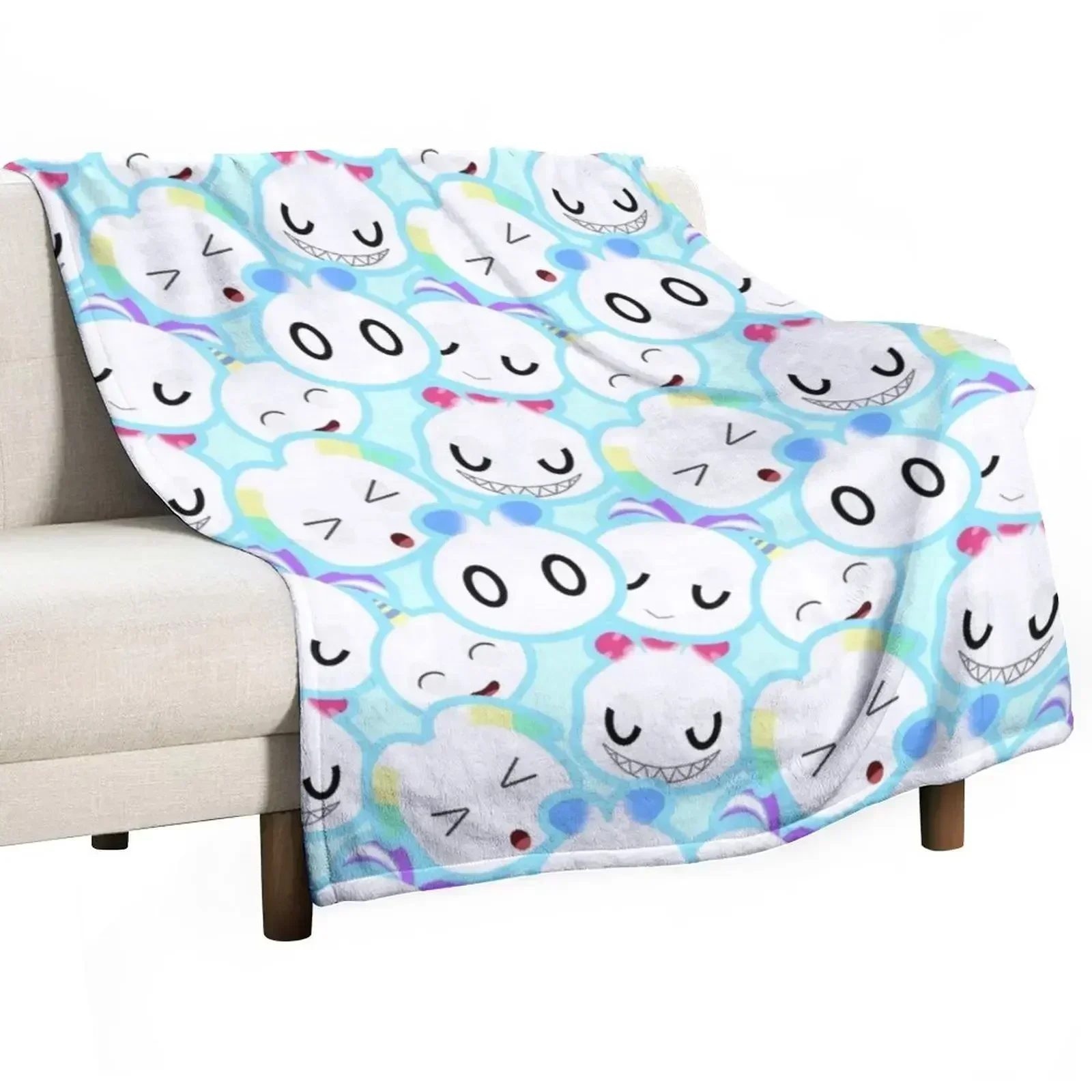 Hero Chao (Stage 1) Throw Blanket Soft Plush Plaid Plaid on the sofa warm for winter Retros Sofas Luxury Brand Blankets