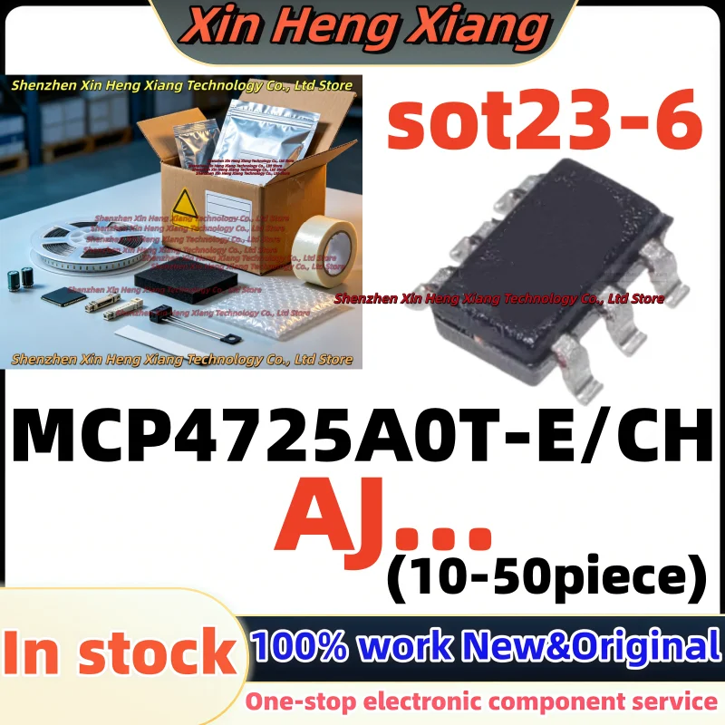 Image of (10-50 Stück) AJ... MCP4725A0T-E/CH MCP4725 SOT23-6