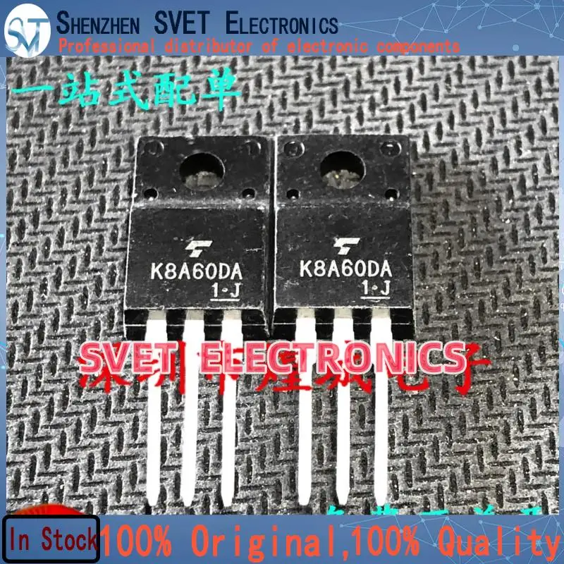 10PCS-50PCS  K8A60DA TK8A60DA  TO-220F 600V 7.5A   Original In Stock Fast shipping