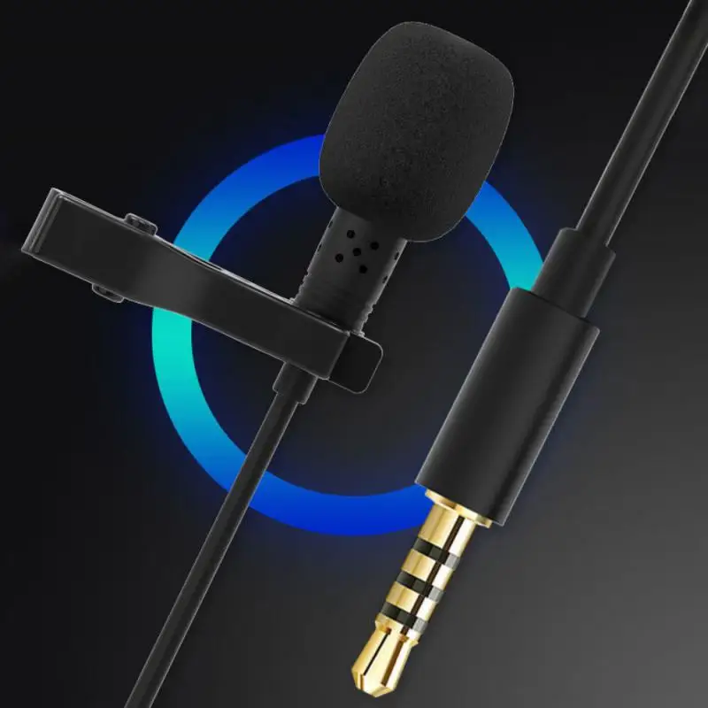 

NEW Collar Clip Microphone Mini-Portable Noise Reduction High Fidelity For Live Broadcasting Mobile Phone Recording Speaking