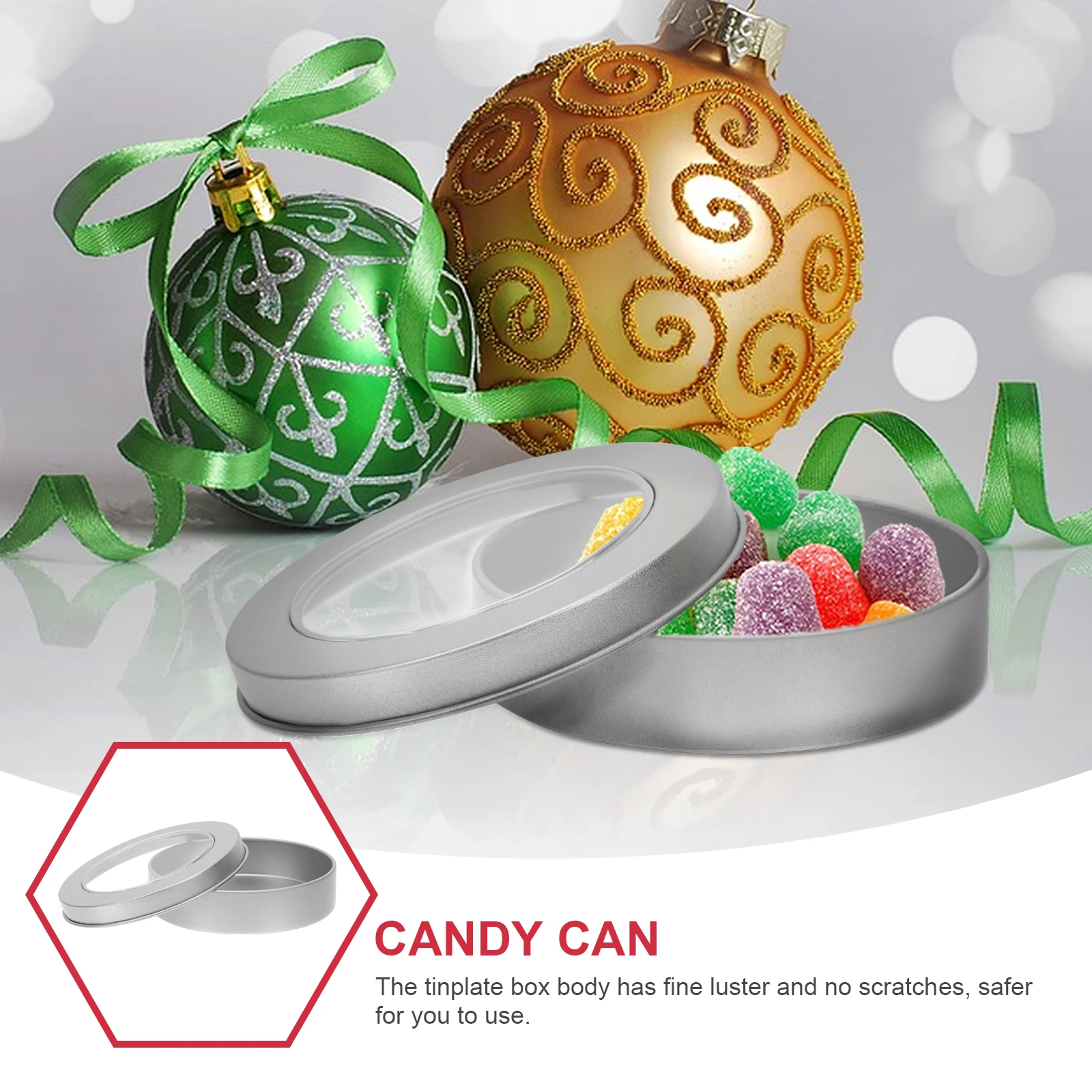

10pcs Biscuit Tin Box Round Storage Container 90x20mm Candy Cake Cookie Jewelry Sundries Tinplate Case Lightweight Simple
