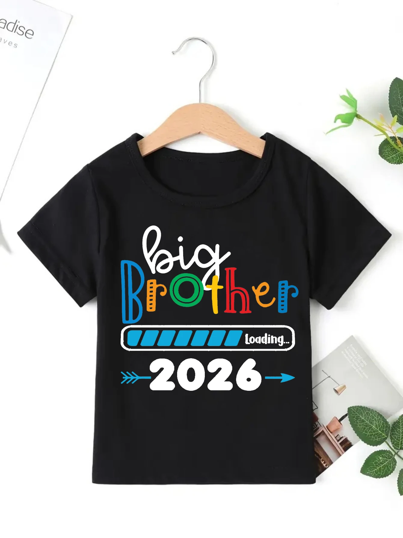 

Cool Big Brother Loading 2026 Big Brother Art Family Matching Printed T Shirt Boys Kawaii Kids Clothes The Best Gift T-Shirt