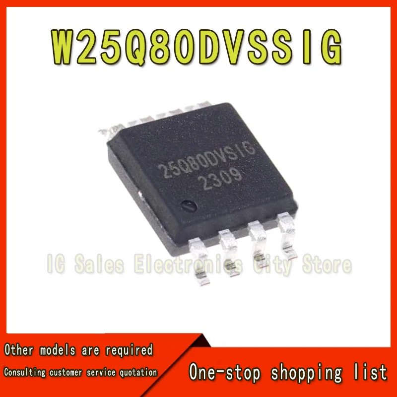 (10piece)100% New W25Q80DVSSIG W25Q80DVSIG 25Q80DVSSIG 25Q80DVSIG 25Q80DV 25Q80 SOP-8 Chipset