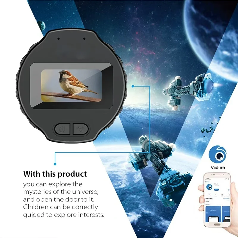  1920X1080 Eyepieces Camera WiFi Electronic 1.5'' High-Definition Screen Portable Recorder Telescopes Tools with APP Microscope