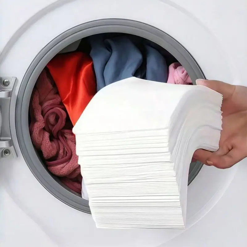 50/100PCS Laundry Color Absorbing Paper Anti-dyeing Laundry Tablets For Washing Machine Clean Clothes Color Catcher Sheets