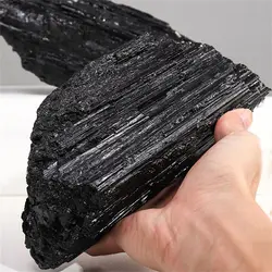 Black Tourmaline Rough Stones Natural Quartz Crystal Column Specimen Reiki Healing Witchcraft Wicca Home Decor Chakra