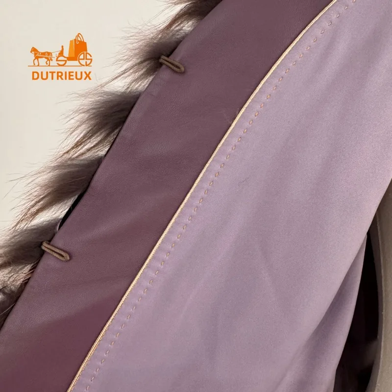 2025 신상 겨울 리얼 폭스퍼 숏 코트, 100% 폭스퍼, 출퇴근 연회 휴일 분위기 있는 패셔너블한 따뜻한 여성용 퍼 재킷