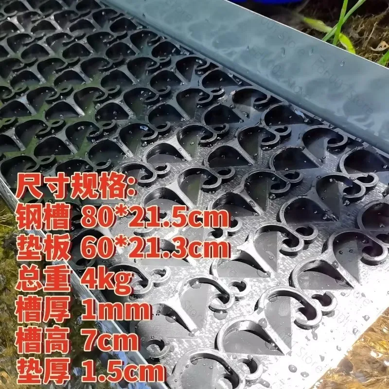 Vortex Gold Panning Sluice Box, Non‑Powered River Sluice with Riffle Mat for Fine Gold Recovery