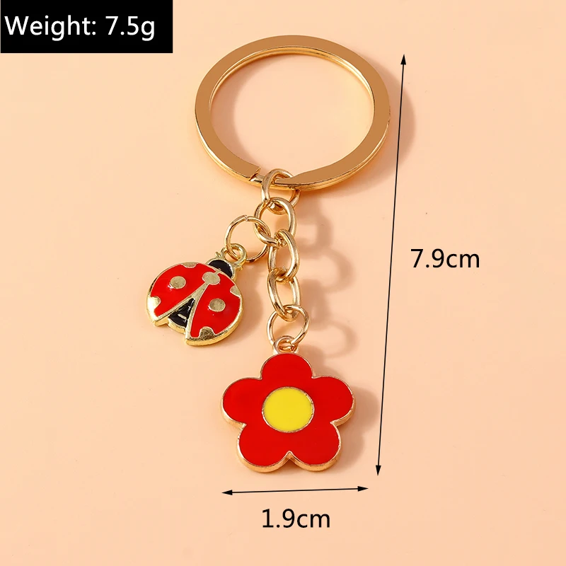 Niedliche Emaille Elefant Katze Schlüssel bund Frauen Mädchen Tier Schlüssel ring Anhänger für Auto Schlüssel halter Handtasche Charms DIY Schmuck Geschenk – Detail 7