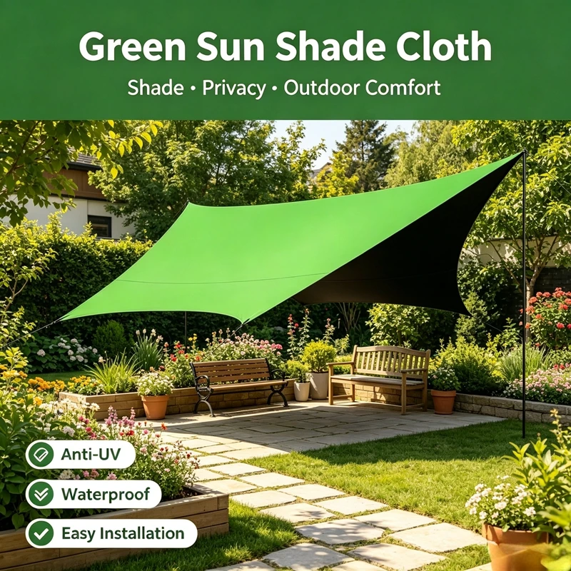 Apple Green Knife Coated Tarpaulin Windproof Rainproof Cold Resistant Lock Temperature Moisturizing Outdoor Shade Canopy Cover