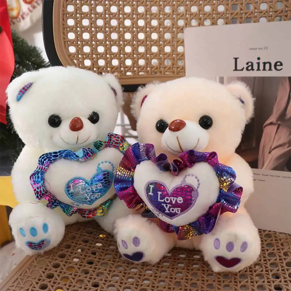 

Sleep Pillow Heart Bear Plush Toy Cartoon Love Plush Bear Doll Cute Soft Stuffed Animal Pillow Birthday