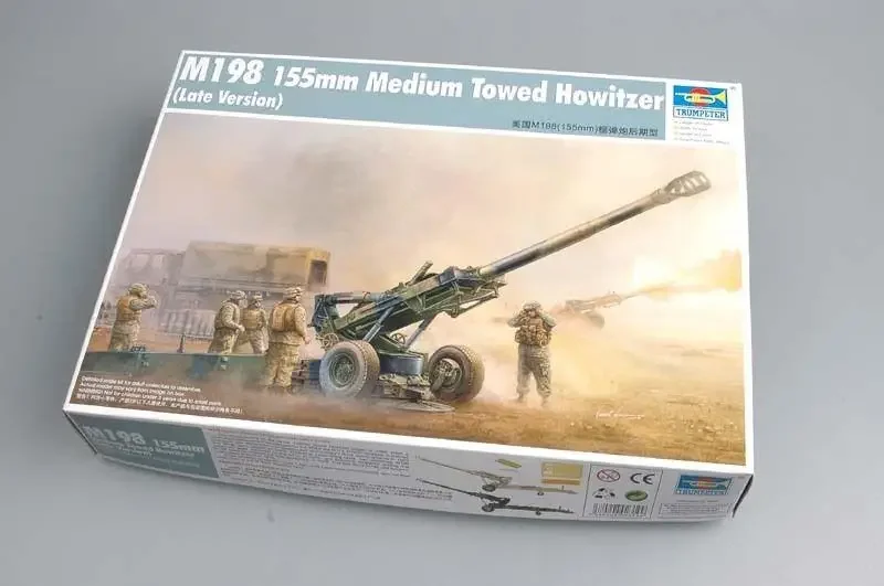 Модель Trumpeter 02319, 1/35 M198 (155 мм), средний буксированный набор пластиковых моделей из гаубицы