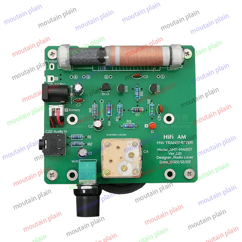 

DIY Medium Wave AM Radio Transmitter Kit Experimental Circuit Board Test Ore Radio Version 1.21