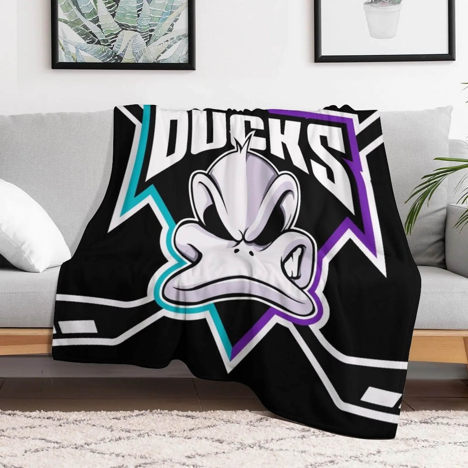 Mighty Ducks reboot Throw Blanket Shaggy Travel Thermal Single Blankets