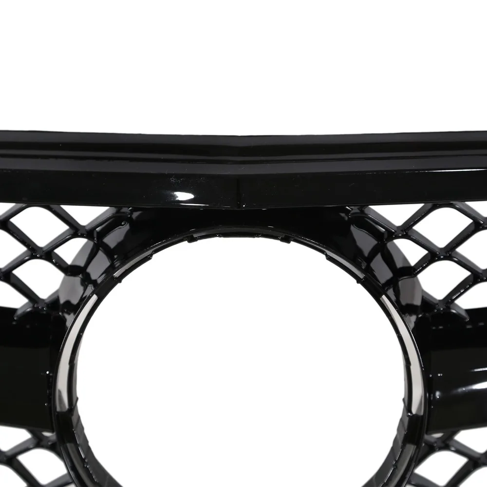 Gloss Black Front Grille For 2008-2014 Mercedes Benz C Class W204 C250 C300 C350 view 5
