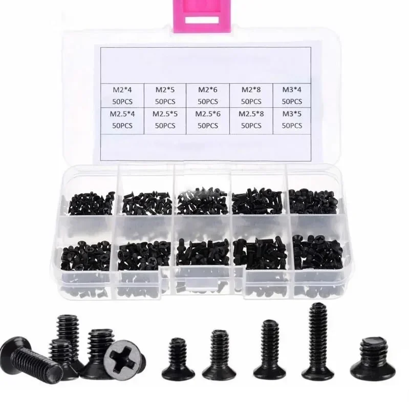 500 PCS Laptop Screw Set 10 Varieties of Durable Laptop Screws for Easy Repair and Replacement Essential Laptop Accessories