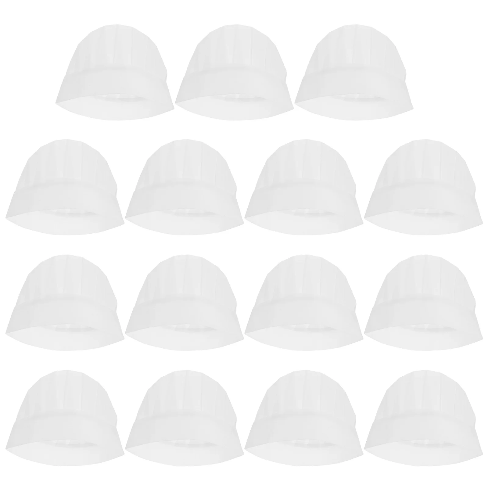 หมวกเชฟแบบใช้แล้วทิ้ง 15 ชิ้น สีขาว ขนาดเล็ก ทำจากผ้าไม่ถักทอ สำหรับงานเบเกอรี่ งานวันเกิด คอร์สสอนทำอาหาร การทำขนมที่บ้าน