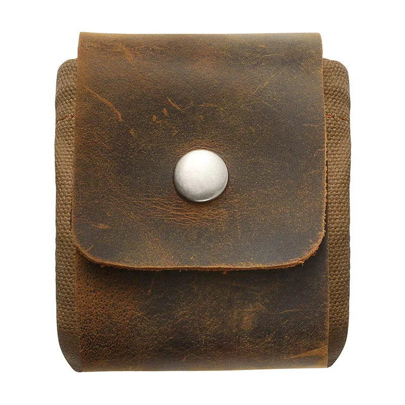 خمر جلد طبيعي الخصر حقيبة حقيبة بحزام متعددة الوظائف في الهواء الطلق العلف حقيبة Bushcraft حقيبة الخضار الحصاد قطف الفاكهة