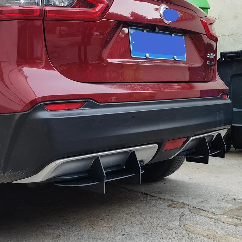 For Nissan Qashqai 2016 2017 2018  2019 Year Rear Diffuser Bumper Lips Spoiler Splitter Body Kit Accessories