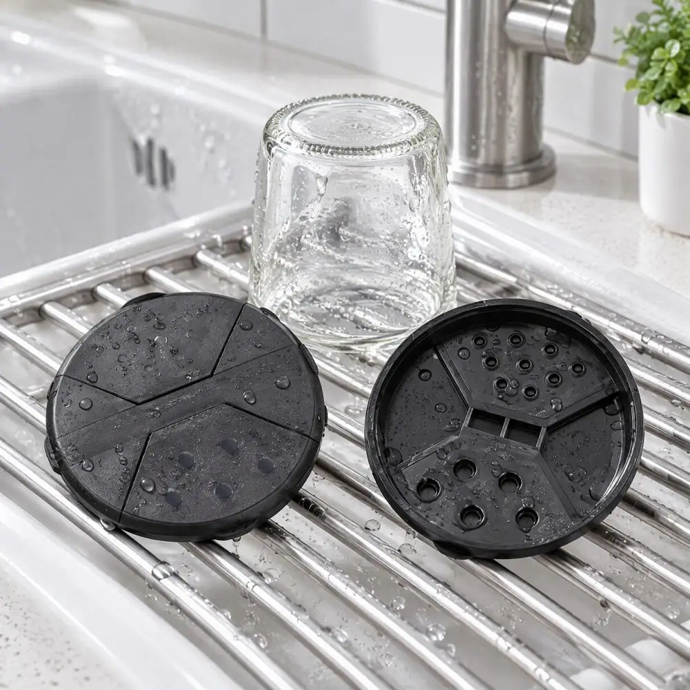 Food Grade Plastic Jar Cover Spice Shaker Lid for Oui Yogurt Jars Reusable Plastic Dispenser Tops Adjustable Shake Caps for 5oz