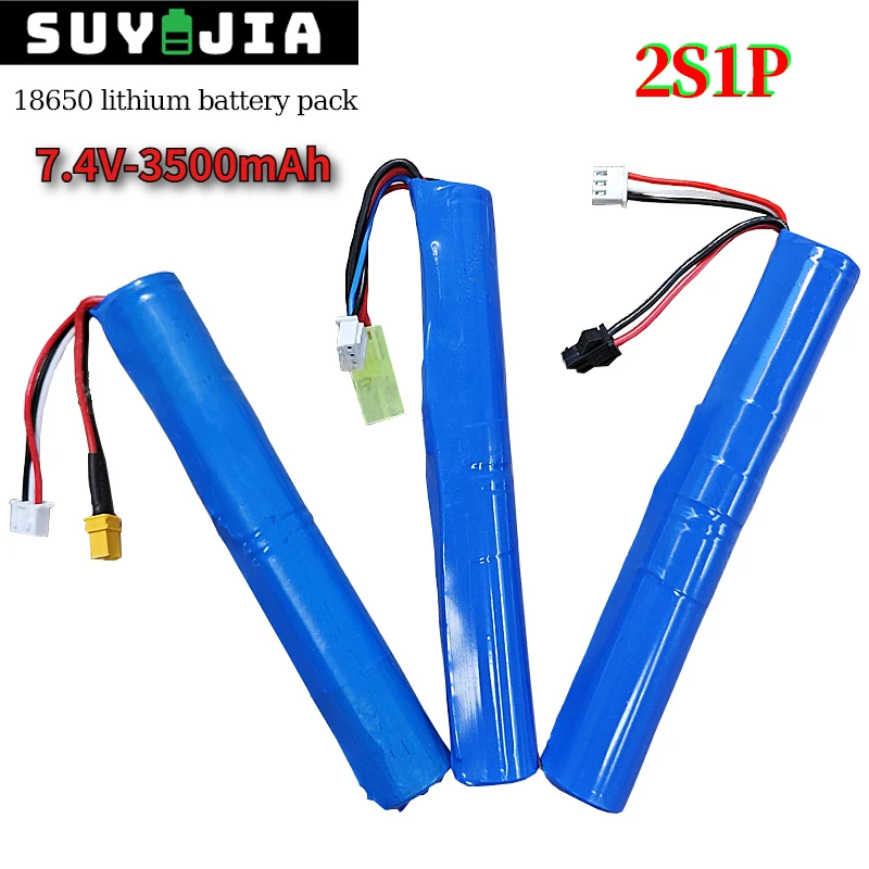 

7.4V Soft Gun Battery 7.4V3500mAh 18650 25c Lithium-ion Battery Pack/XT30/Tamiya/SM/Electric Toy Gun Accessories