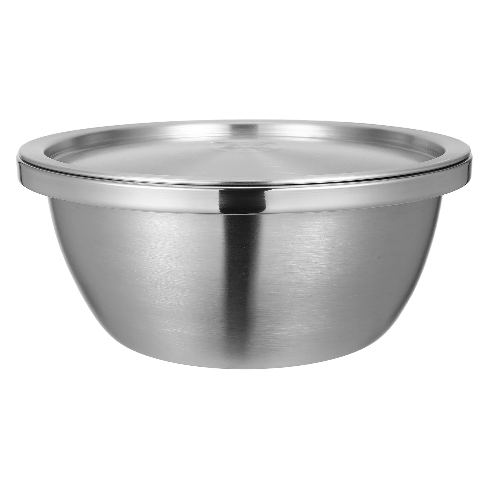 

Stainless Steel Mixing Bowl Set Kitchen Food Container for Salad Baking Eggs Cooking Lightweight Stackable Dishware
