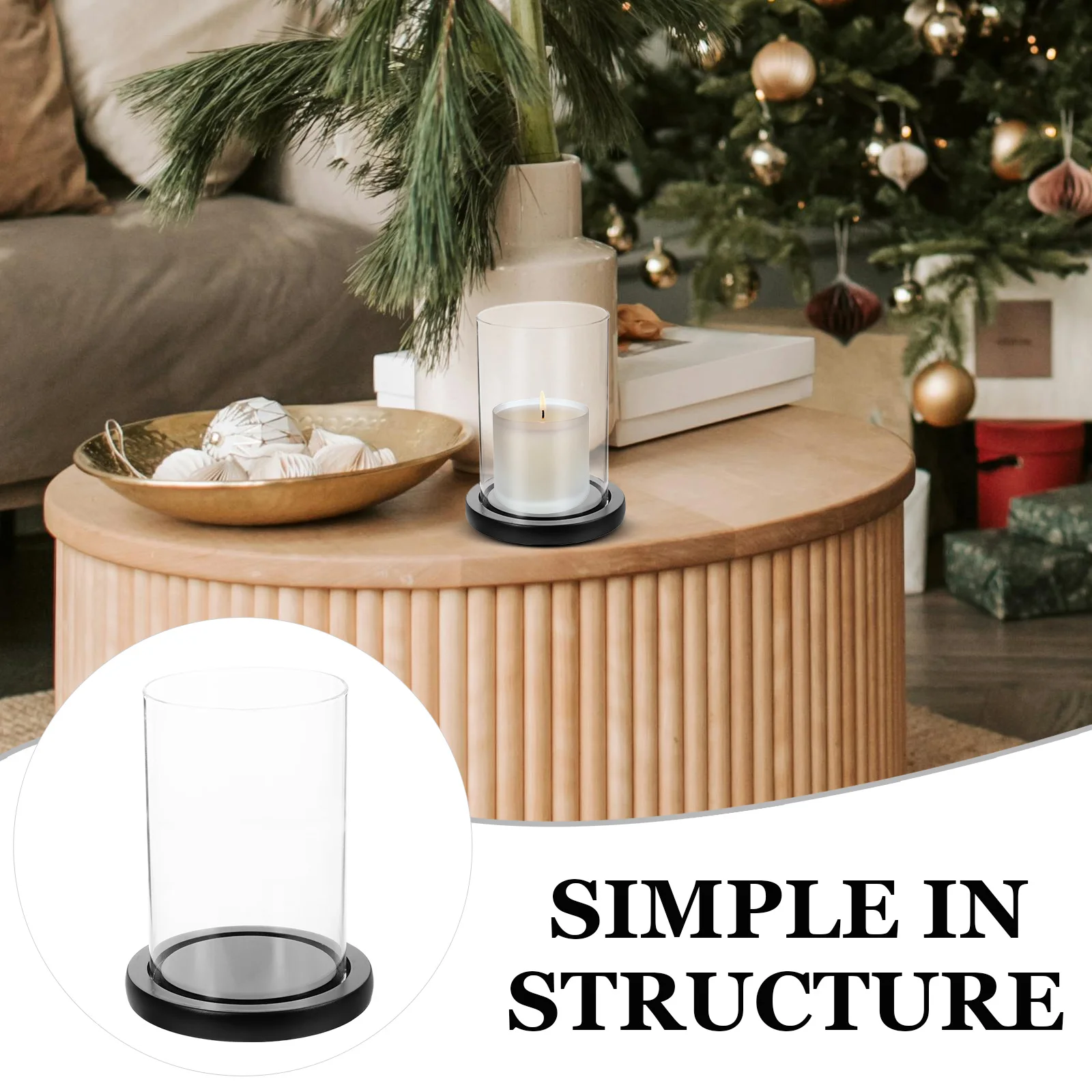 

Glass Cylinder Holder Windproof Lampshade for Tea Light Candlesticks Home Wedding Glass Shades For Decor Clear Shades